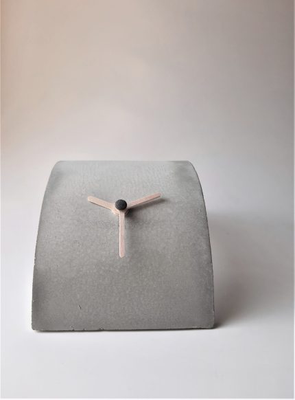 concrete curved clock