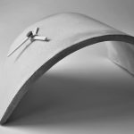 choturtho abstract concrete clock